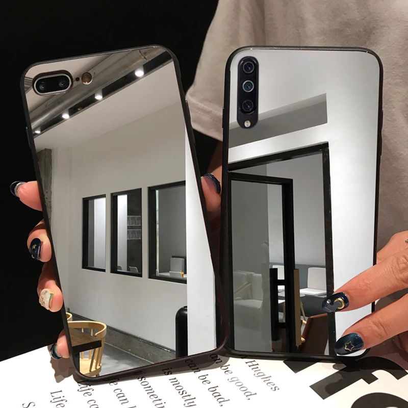 Блестящий зеркальный чехол для Samsung Galaxy A70 A50 A10 A20 A30 A40 S7 Edge A50S A20S A10S A20E Note 10 9 8 S10 S9 S8