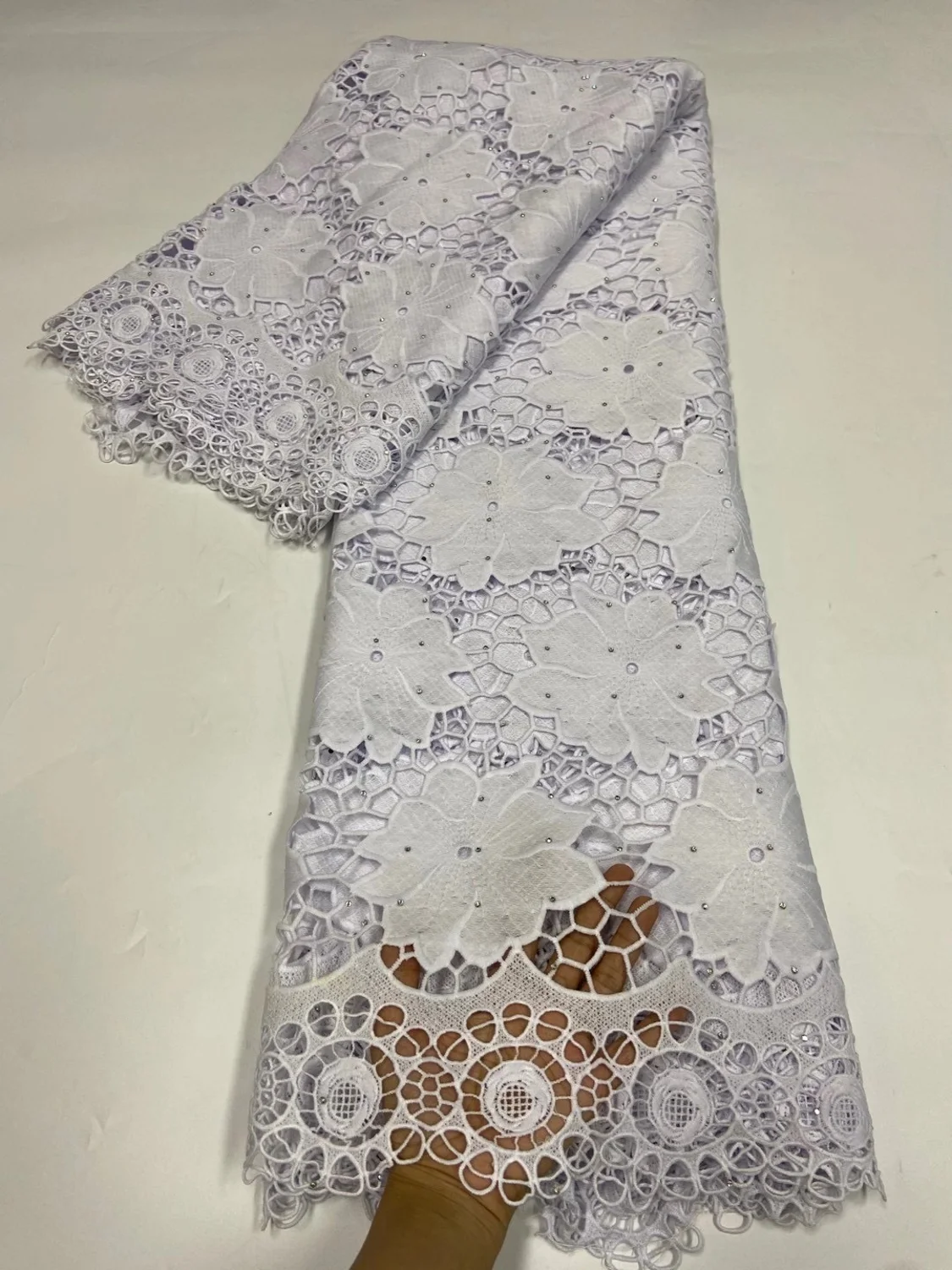 Нигерийское гипюровое кружево 2020 Высокое качество Африканский шнур кружевная