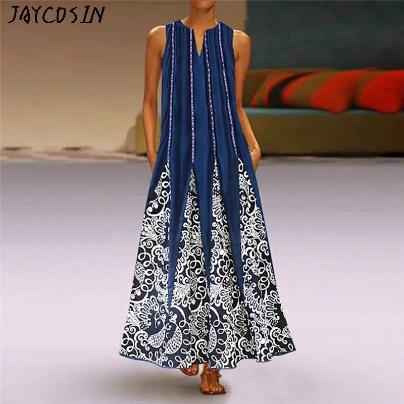 Женское платье макси на Хэллоуин JAYCOSIN повседневное винтажное с v-образным