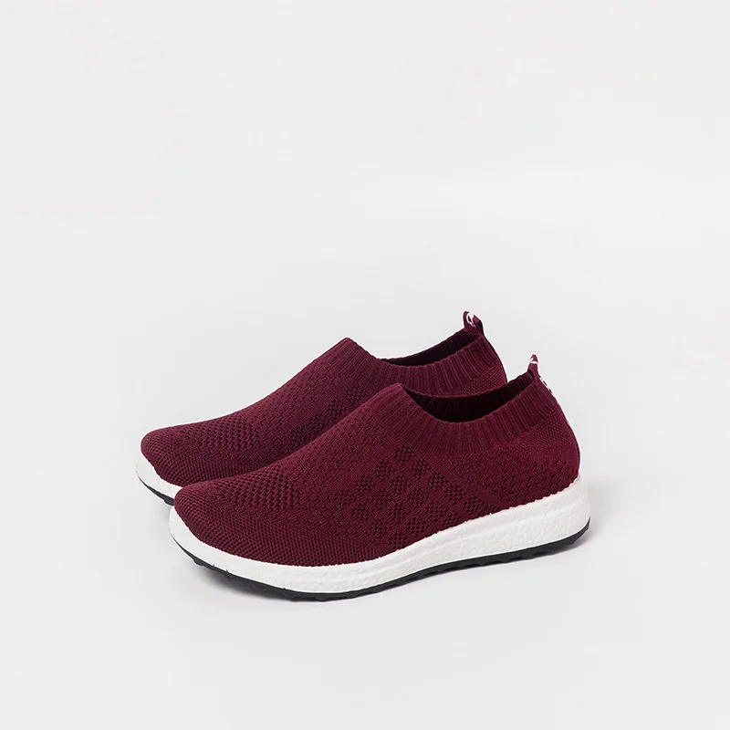

Mazefeng Brand Women Vulcanized Shoes High Quality Women Sneakers Slip on Flats Shoes Women Loafers Plus Size 36-43 Walking Flat