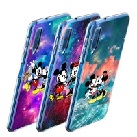 mickey minnie colorful for samsung a8 a9 star a7 a9 a6 plus 2018 a3 a5 2017 2016 a750 a6s a8s transparent phone case