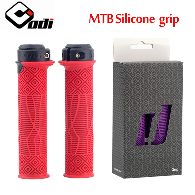 

ODI Soft Rubber Bike Grips Ergonomic Bicycle Handlebar Grips Waterproof Anti-slip Handle Grip for MTB Folding Bike Racing Part