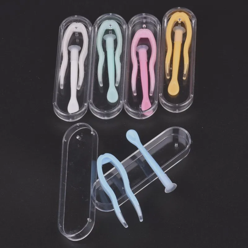 Инструмент для удаления контактных линз цветной пинцет палочка на присоске