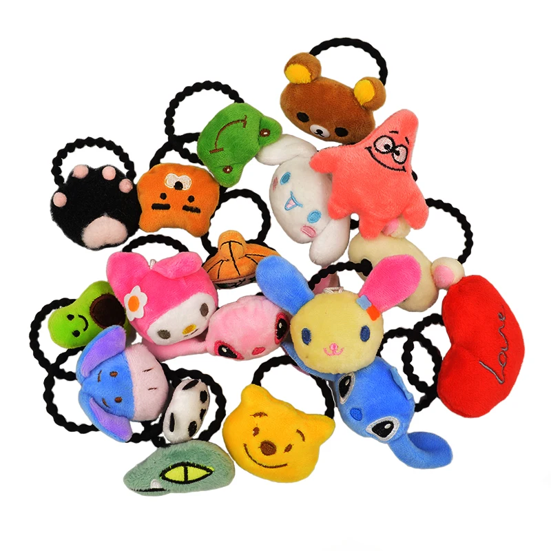 

Cute Kids Elastic Hair Bands Soft Fabric Cartoon Girls Hairband Children Hair Accessories Kawaii Korean Style Rubber Band