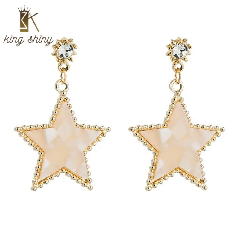 

Za New Design Geometric Statement Dangle Earring Vintage Star Heart Shaped Drop Earring Bridal Wedding Party Jewelry Accessories