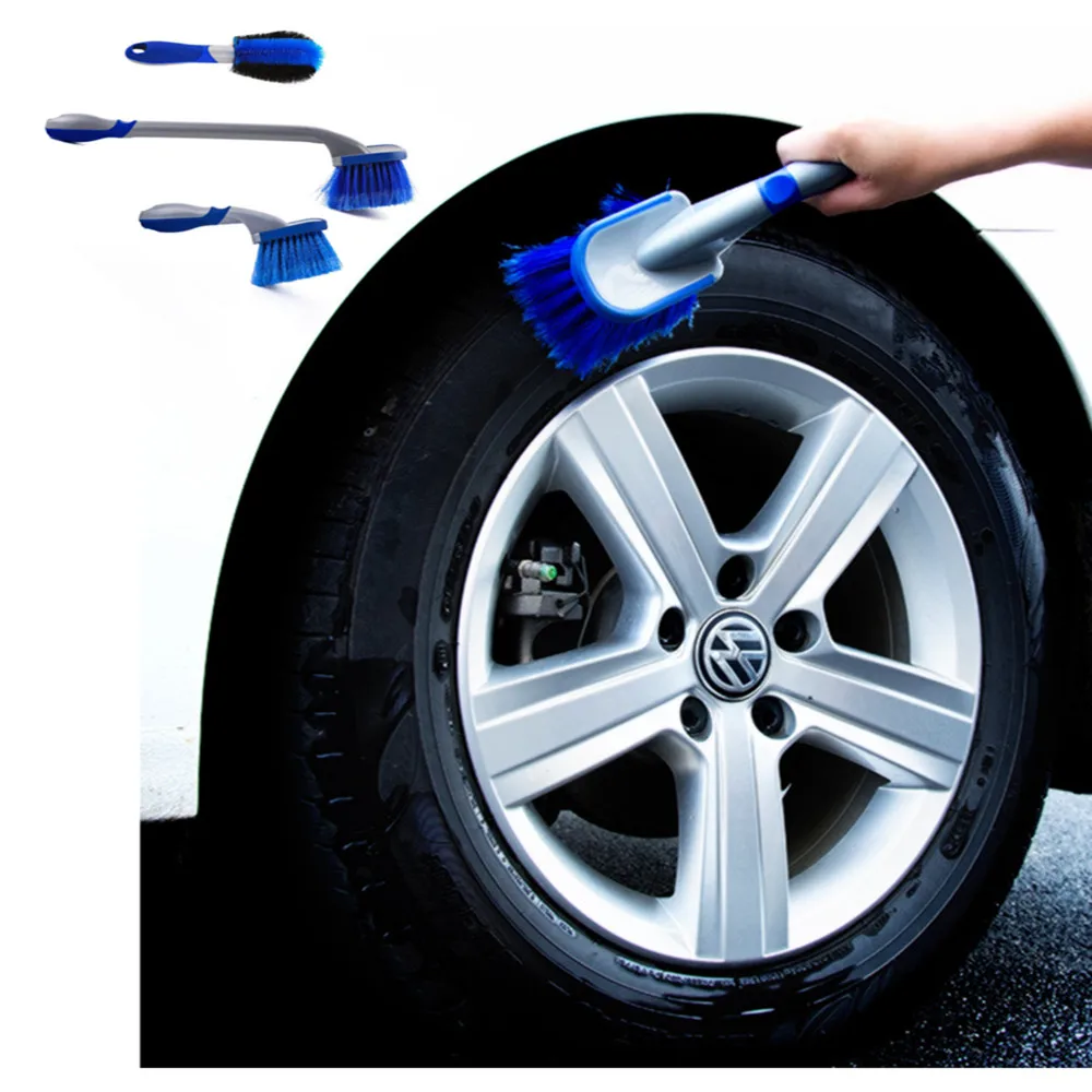 

Car Wash Wheel Hub Brush Long Handle Car Tire Cleaning Brush Auto Detailing Rim Cleaner Vehicle Wheel Scrub Cleaner Tool Blue