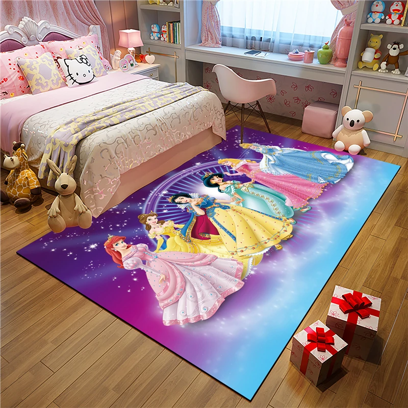 

Disney Multi-size Rug Wedding Party Decoration Girls Bedroom Floor Mat Rug Carpet for Home Living Room Kids Playmat Home Decorat