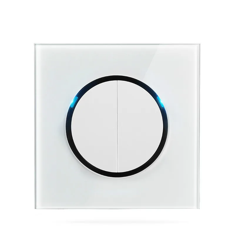 Стеклянный выключатель цвета шампанского золотого и белого 1 банда 2 банды 3 4