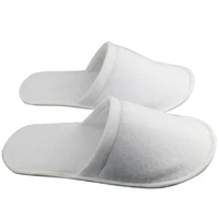 5pairs disposable solid color closed toe non slip flat shoes travel slippers spa slippers sets indoor guest slippers