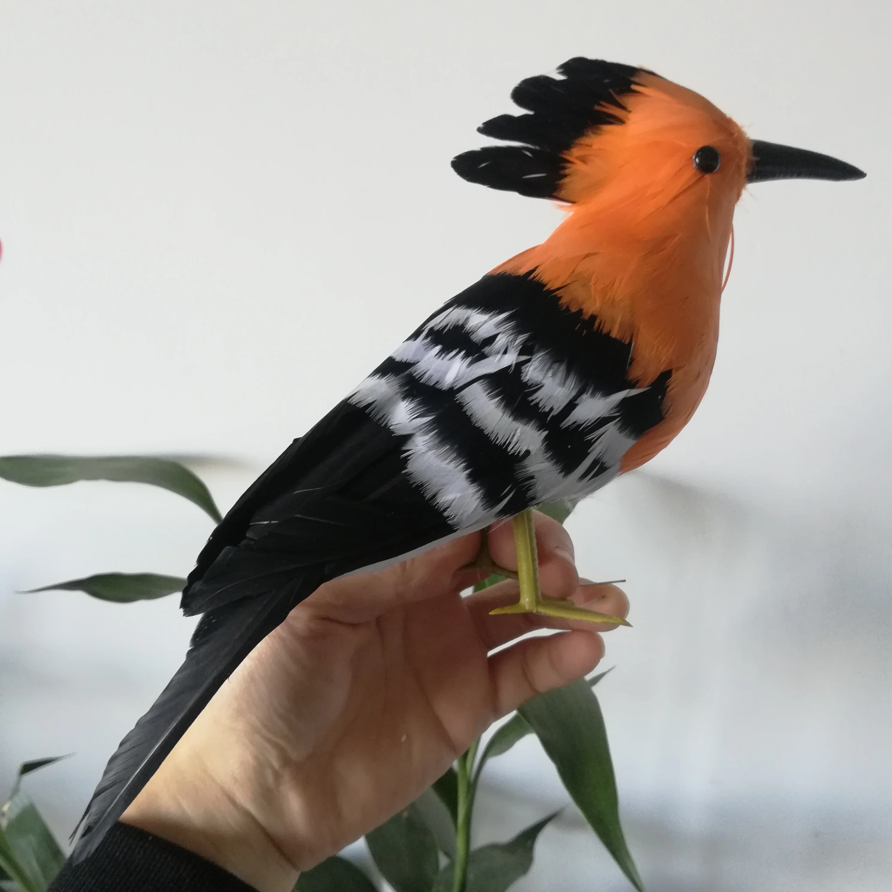 Около 30 см пена и перья Hoopoe птица твердая модель hoopoe сценический реквизит