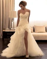 elegant vestido de noiva wedding dresses a line sweetheart organza applique boho dubai arabic wedding gown bridal