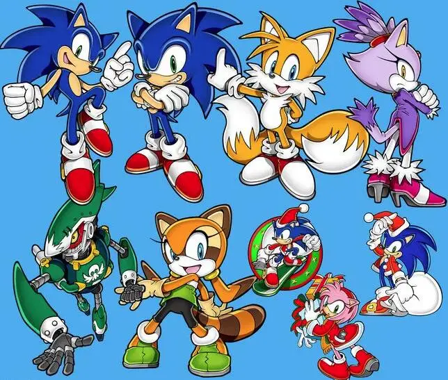 Игра Соник Ежик 8 шт./компл. строительные Фигурки игрушки| |