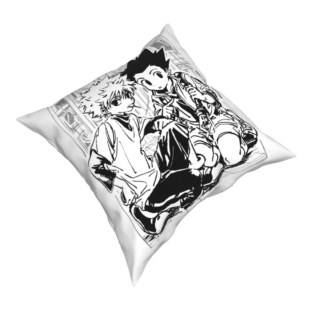 Чехол для подушки Hunter X Killua Zoldyck тканевый чехол с принтом декоративный Аниме Манга