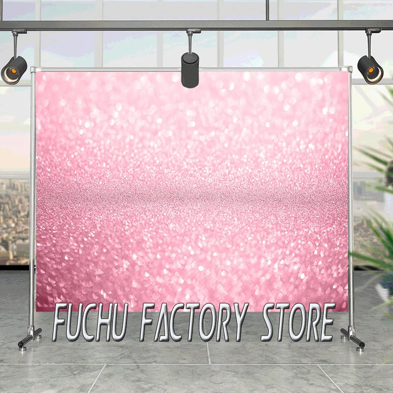 

Photography Background Shiny Pink Glitter Bokeh Party Wedding Child Birthday Portrait Photo Backdrop Photocall Photo Studio