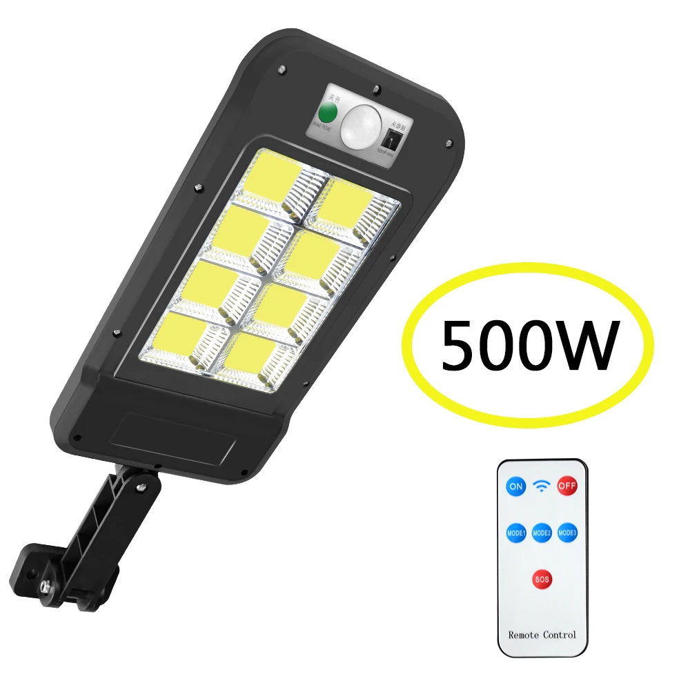 

Powerful Remote Control Upgraded COB Solar Light PIR Motion Sensor Waterproof Outdoor Solar Wall Street Light Lamp