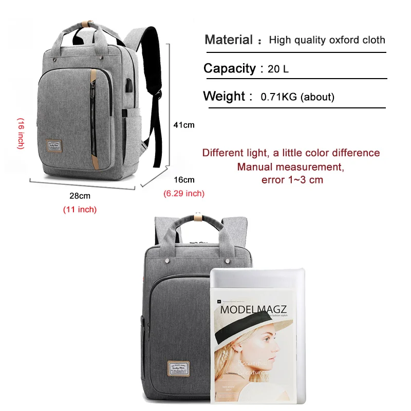 Школьный ранец для мужчин сумка ноутбука 15 дюймов водонепроницаемый рюкзак в