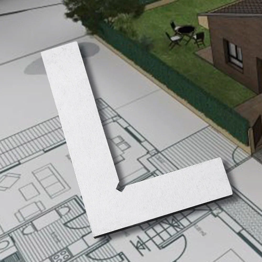 Угловой квадратный широкосторонний нож образный 90 градусов угол лезвия линейка