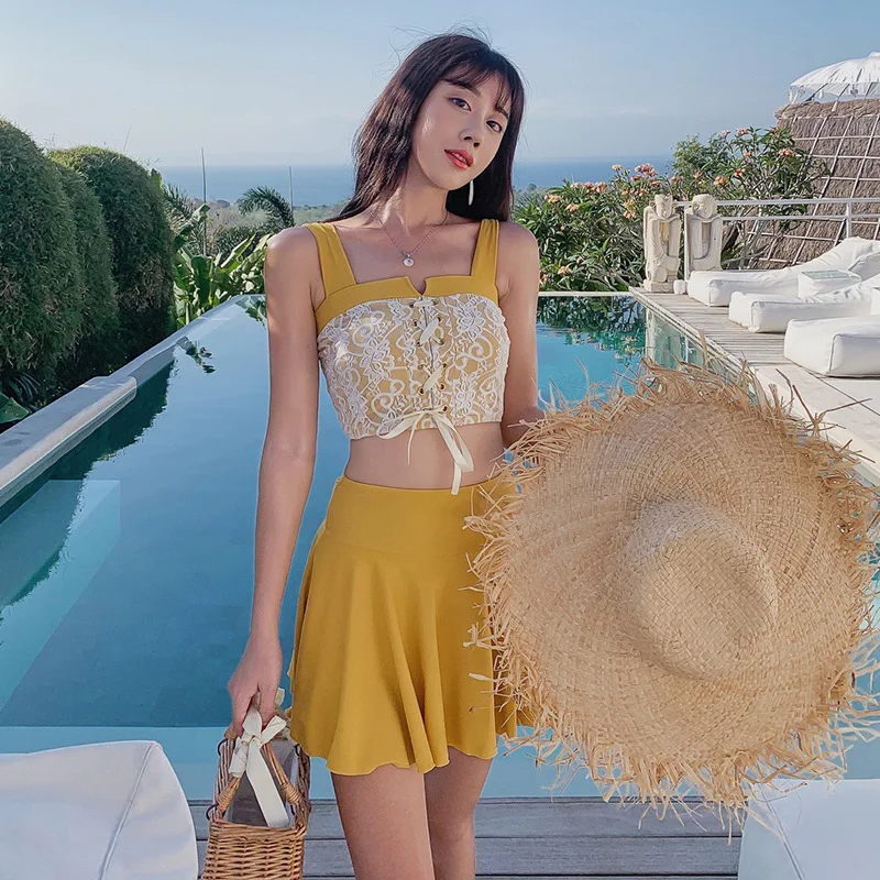 Танкини женский купальник из двух частей бикини девушка пуш ап раздельный