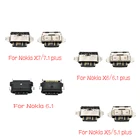 Новый разъем Micro Usb, разъем для зарядки, разъем для Nokia 3 6 7 Plus 8 6,1 7,1 Plus X5 X6 X7, запасные части