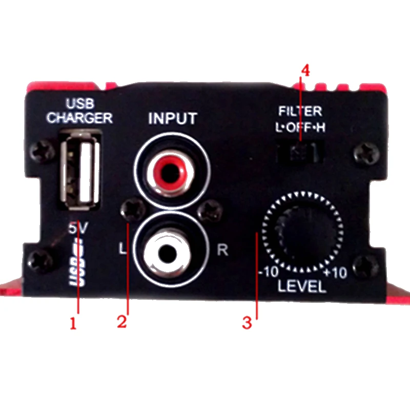 Сабвуфер усилитель автомобиля Динамик адаптер звукосниматель динамик 12V 2CH Hi Fi