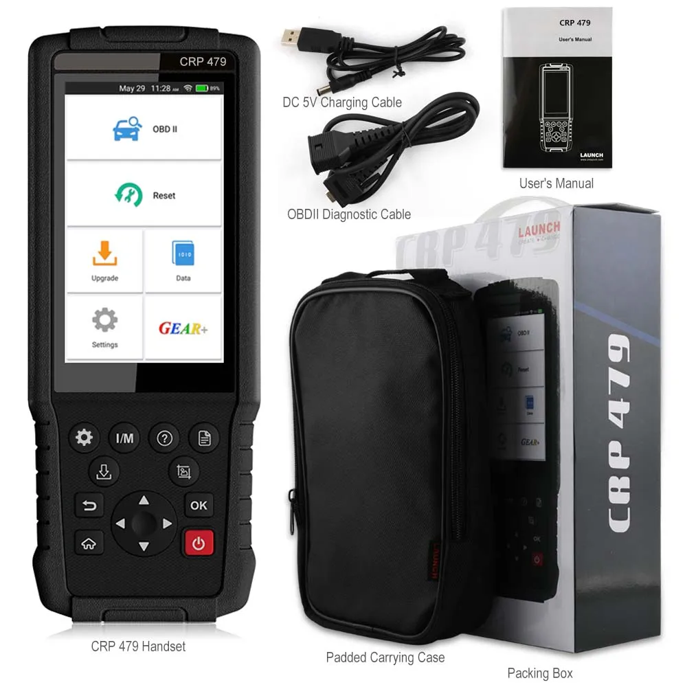Launch X431 CRP479 Launch X431 CRP479 OBD2 автоматический сканер EPB SAS ABS DPF Сброс масла OBD 2 диагностический инструмент для автомобиля сенсорный экран OBD2 сканер Launch - Цвет: Launch X431 CRP479