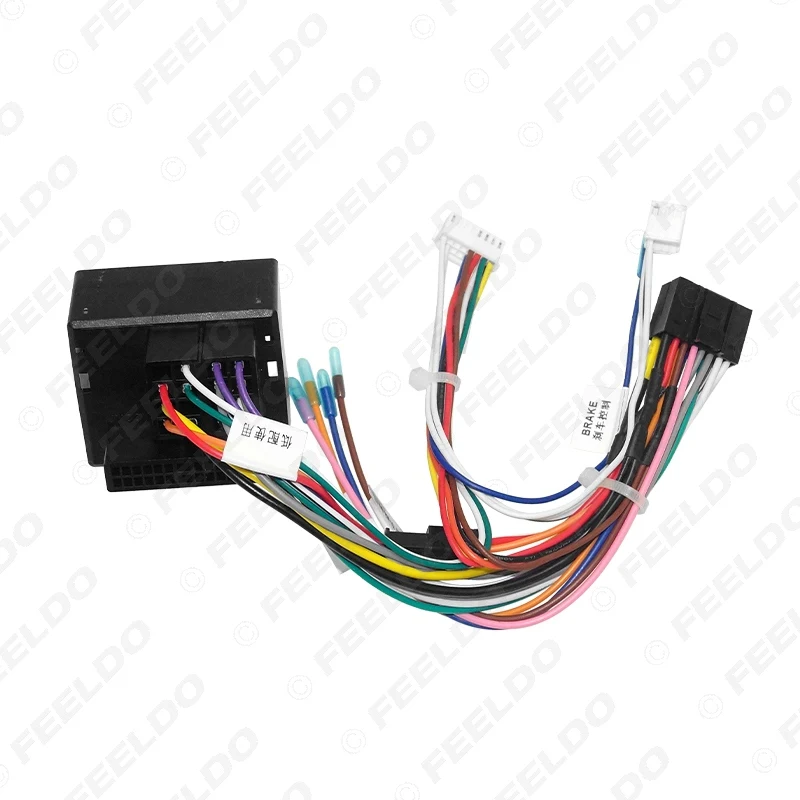 FEELDO Car 16pin Audio Wiring Harness For Opel 10-16 Aftermarket Stereo Installation Wire Adapter | Cables Adapters &amp Sockets