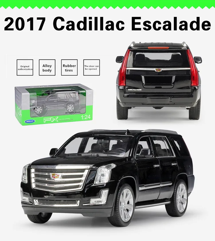 WELLY 1:24 Cadillac Escalade SUV модель автомобиля из сплава украшение Коллекция игрушек инструменты подарок