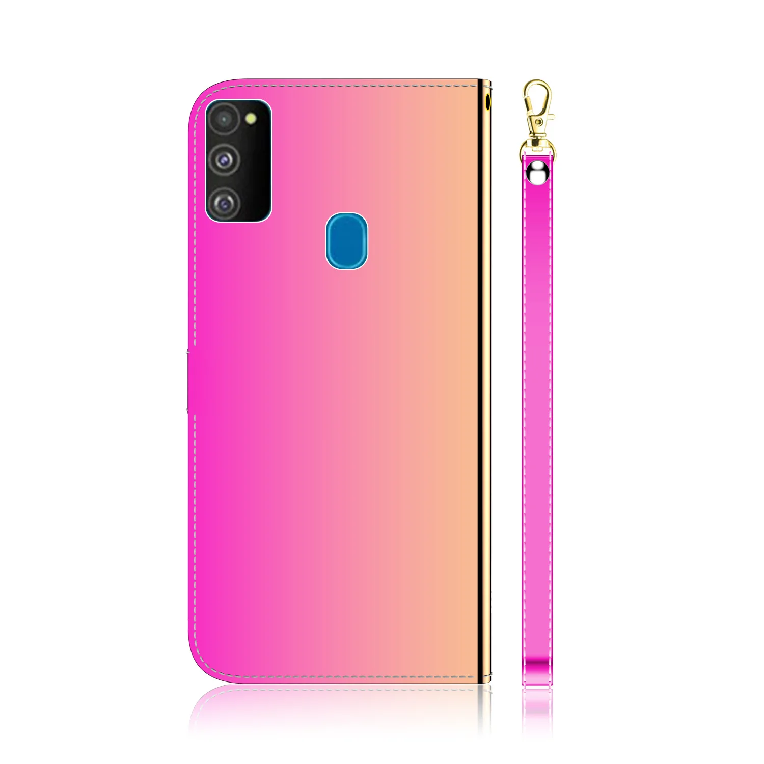 

Gradual PU Leather Mirror Surface Flip Wallet Case For Samsung Galaxy M31S M51 M31 M21 M30S M10 A11 A21 A31 A41 A01 M01 Core