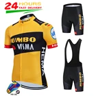 2020 команда EF велосипедные Джерси 19D велосипедные шорты набор Ropa Ciclismo мужские летние быстросохнущие pro велосипедные Майо брюки одежда