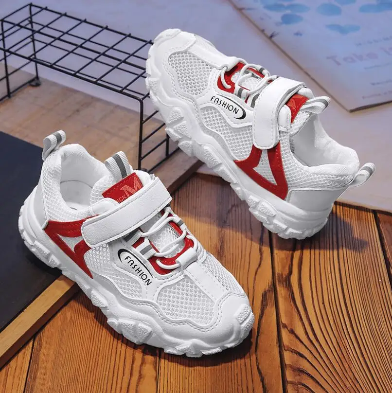 Hot Children's Shoes Kids Fashion Sneakers Light tennis Casual Spring Autumn 2020 New Running Flats for Boys Girls | Детская одежда