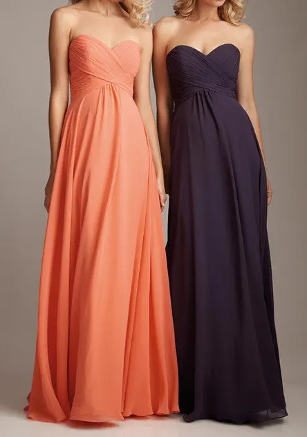 Лидер продаж платье подружки невесты кораллового цвета 2021 Простой шифон с