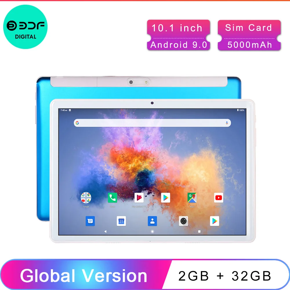 

Планшет BDF на Android 9,0, 10,1 дюйма, 3G, 4G, LTE, мобильный телефон звонки, Sim-карта, телефонные звонки, Восьмиядерный, Wi-Fi, Bluetooth, GPS