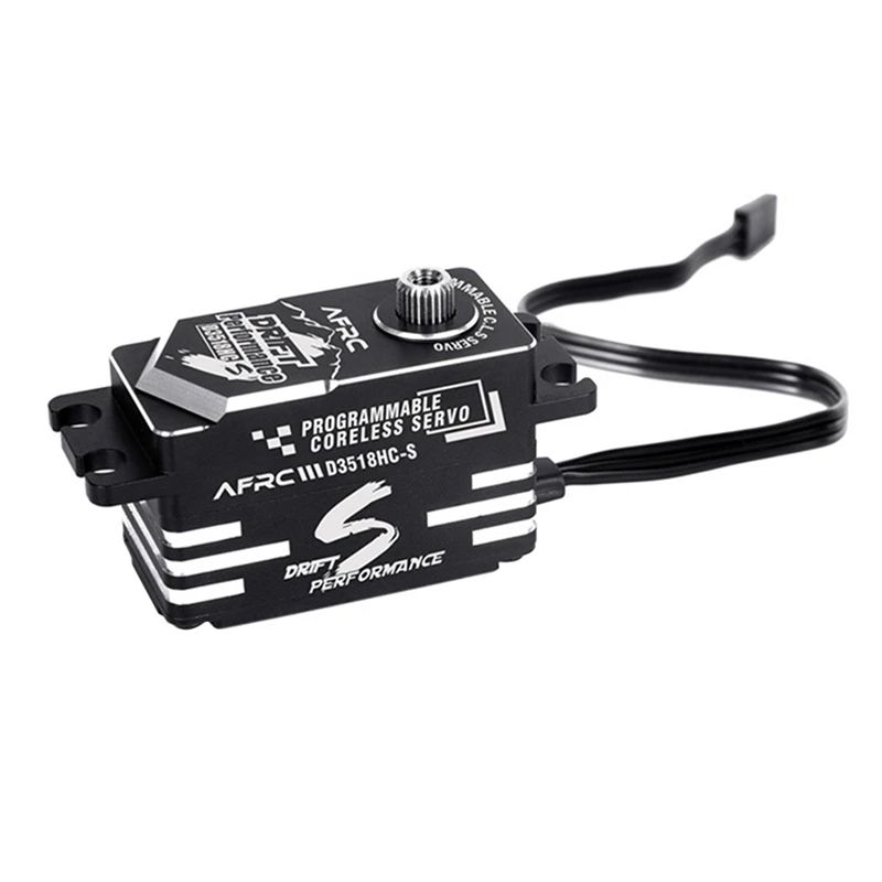 

AFRC-D3518HC-S Low Profile Programmable Smart HV Coreless Servo For 1/18,1/10,Etc Drift RC Car RC Aircraft/Boat