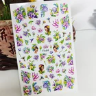 3D наклейки для ногтей, наклейки, красивый дизайн девушки лотоса, украшения для ногтей, наклейки, слайдеры, аксессуары для маникюра, украшения для ногтей