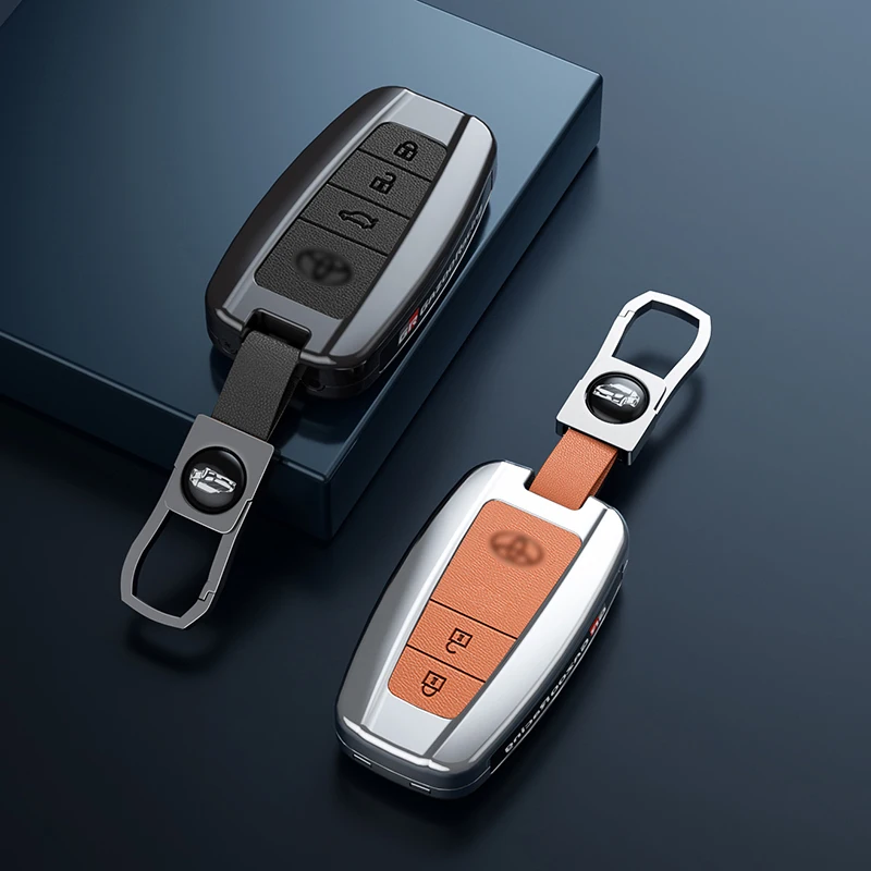 

Car Key Cover Car Key Case For Toyota CHR C-HR Prado Camry Avalon Prius Corolla RAV4 Avalon Keychain Key Holder