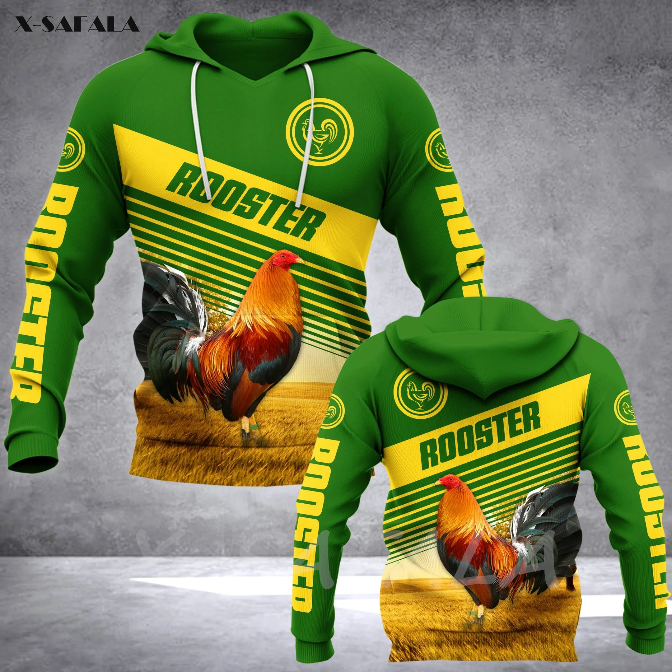 

Толстовка Gamecock с 3D принтом петуха для мужчин и женщин, пуловер на молнии, свитшот с капюшоном, Джерси, уличная одежда, спортивные костюмы