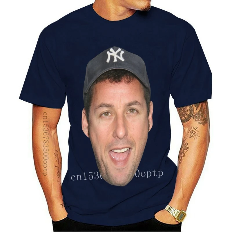 

New Adam Sandler T Shirt Adam Sandler Face T-Shirt Funny Short-Sleeve Tee Shirt Oversize 100 Percent Cotton Tshirt