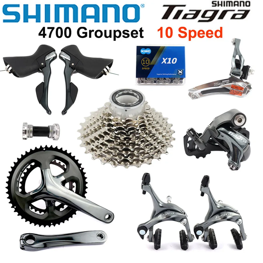 Переключатель велосипедный SHIMANO Tiagra 4700 скорость 2x10 50-34 52-36T 170 мм 11-25 12-28 11-32T 172 5 -