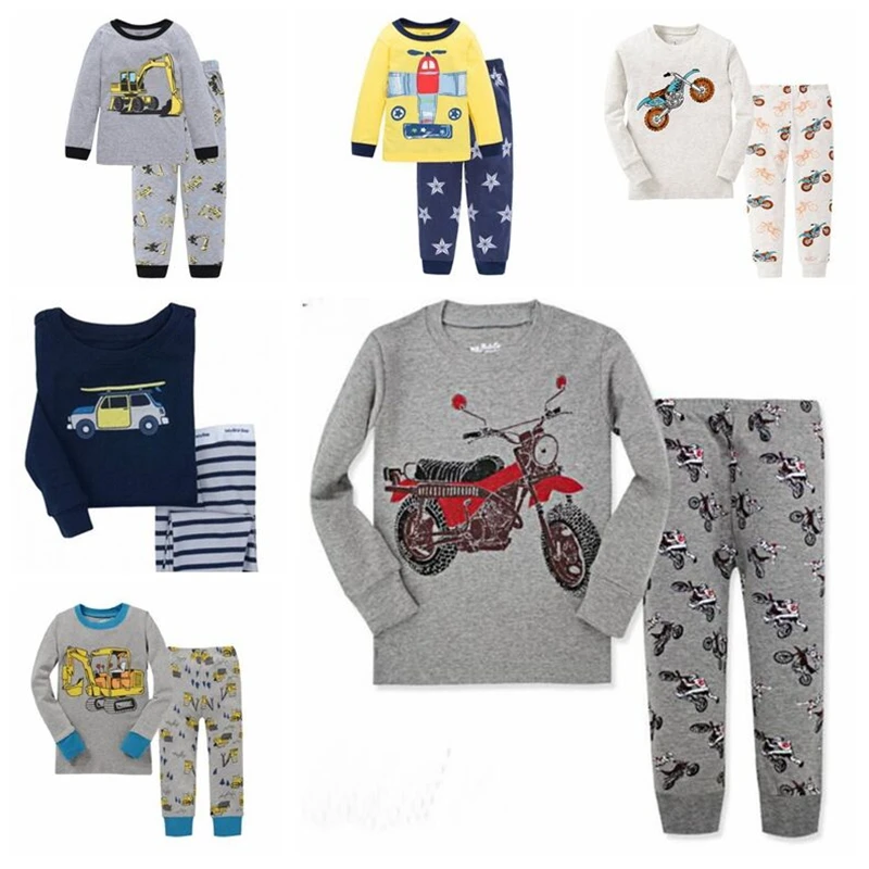 Новый дизайн Детская Пижама с персонажами из мультфильмов костюм детский пижама