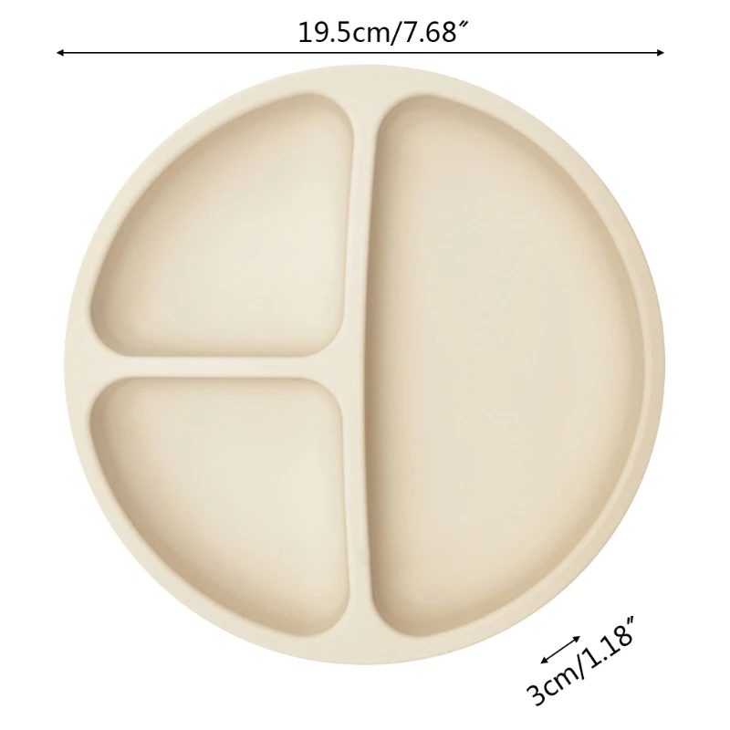 

Водонепроницаемый Пищевой Силикон Детская разделенная чаша на присоске противоскользящая обеденная тарелка популярная
