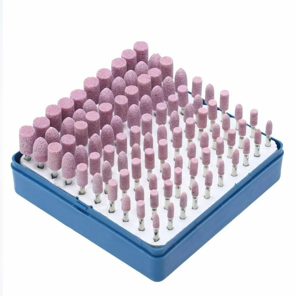 

100Pcs Grinding Accessories Metal Polishing Wheel Abrasive Stone Grinding Head Rotary Power Tools Electric Grinding Stone Wheel