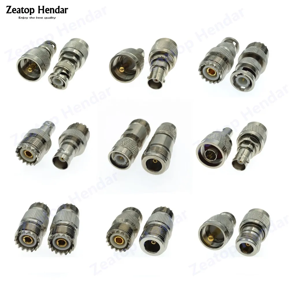 1 шт. Латунный UHF SO 239 PL 259 / N в BNC SO239 PL259 Штекерный Разъем RF 9 типов переходников