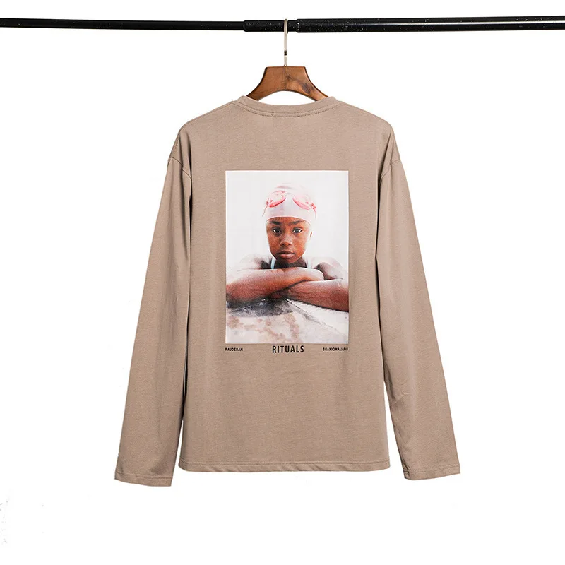 

Chao brand feel of God long sleeve T-shirt fog Miami Basel Miami limited character long sleeve