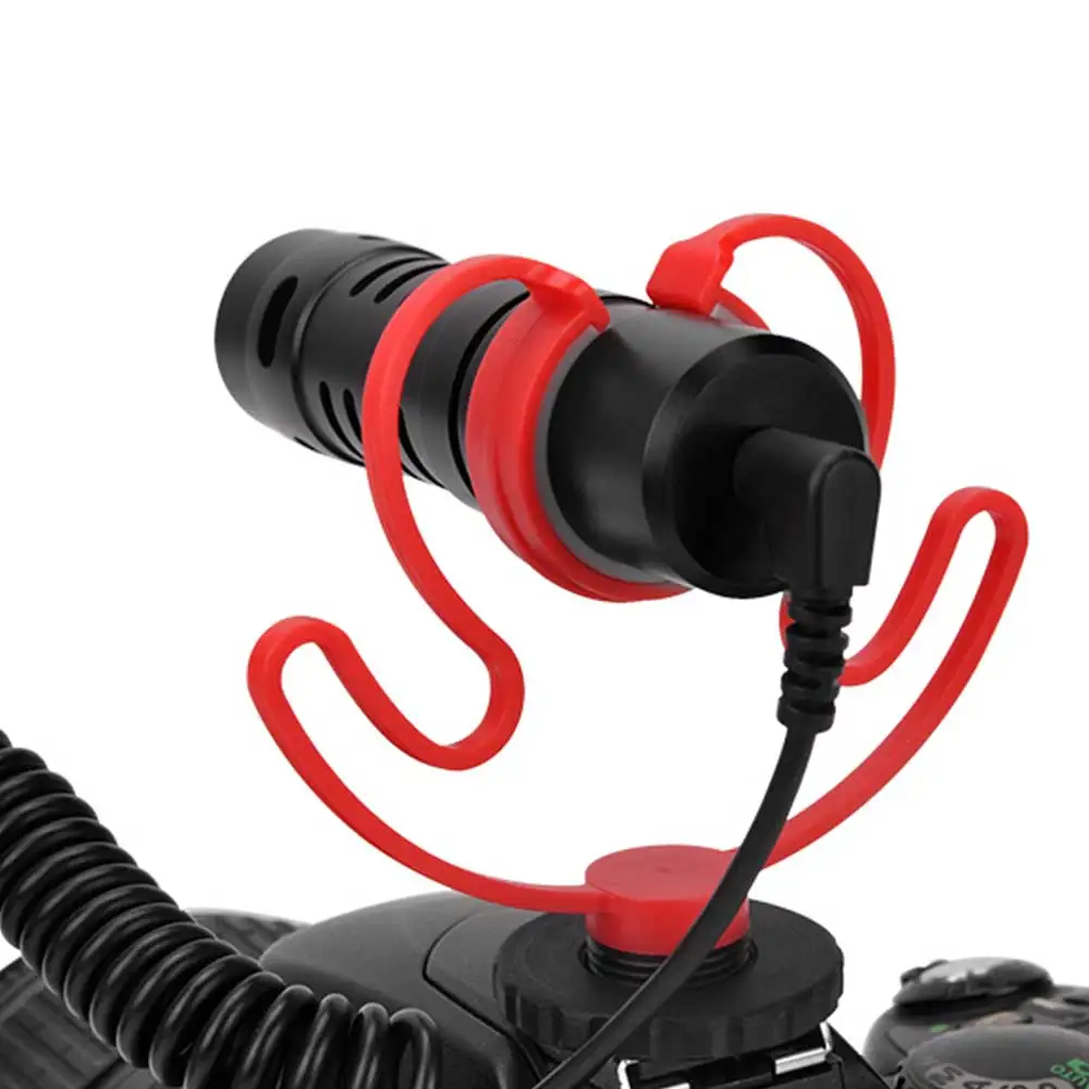 

ORDRO Mini Recording Microphone Mic 3.5mm Plug-and-Play with Shock Mount Wind Screens for Smartphones DSLR Camera