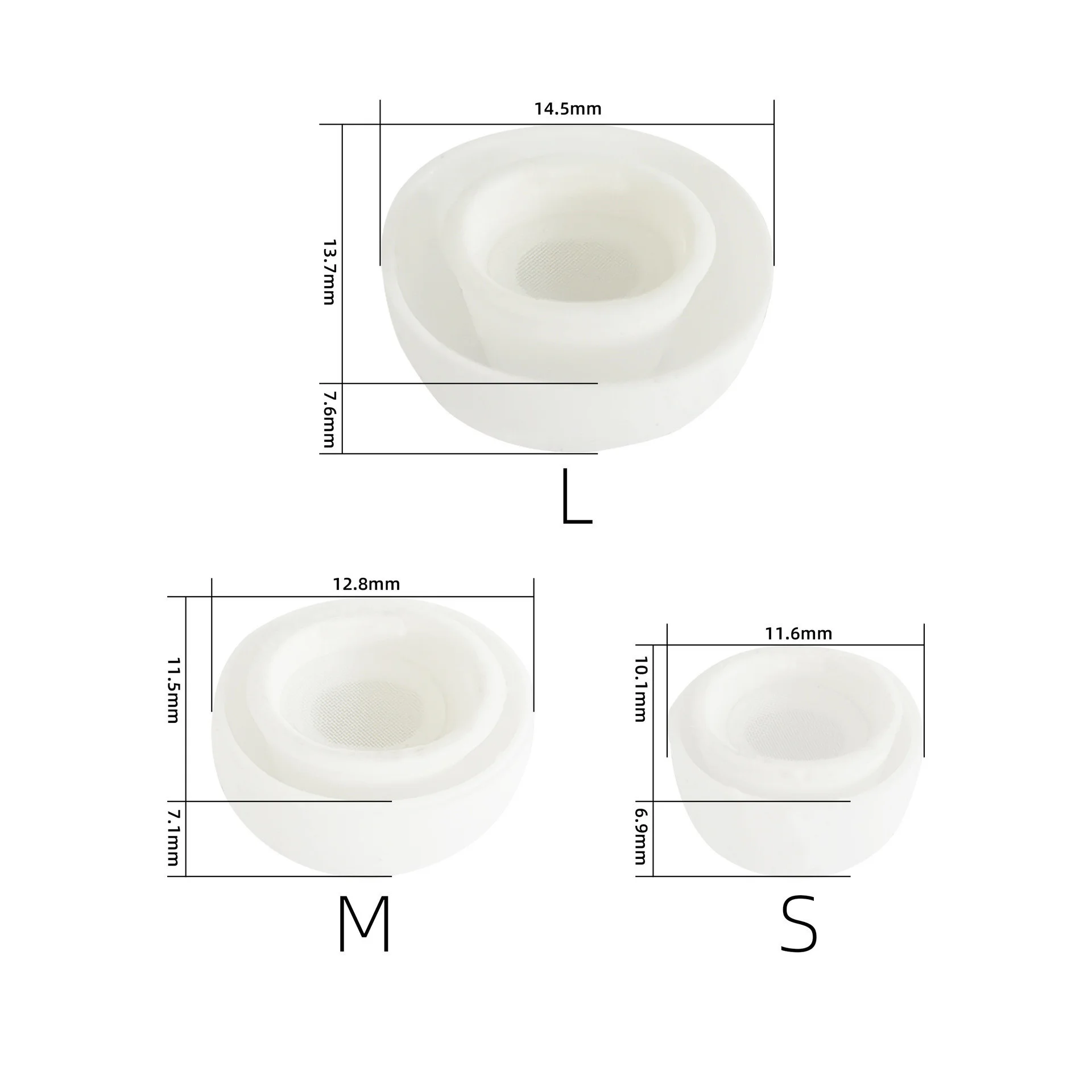 

Soft Silicone Earbuds Earphone Tips Earplug Cover For Apple Airpods Pro 3 Pcs L M S Size Headphone Eartips For Airpods 3