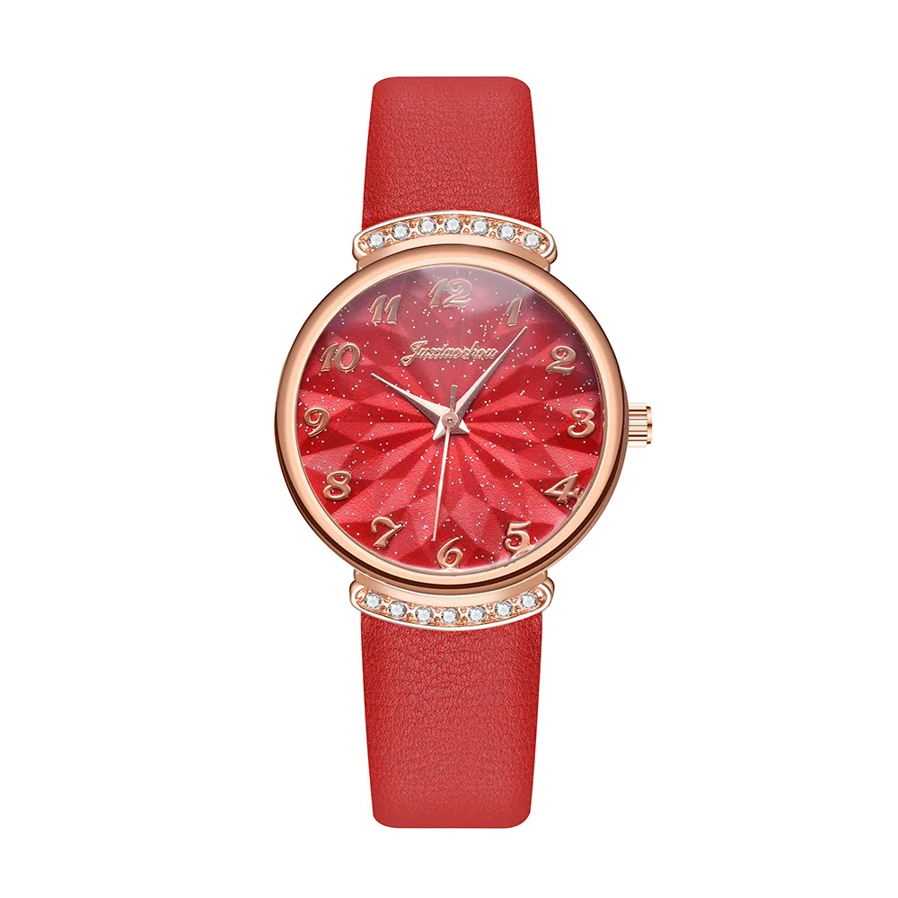 

Casual Women Romantic Starry Sky Wrist Watch Leather Rhinestone Designer Ladies Clocks Simple Dress Woman Watches Montre Femme