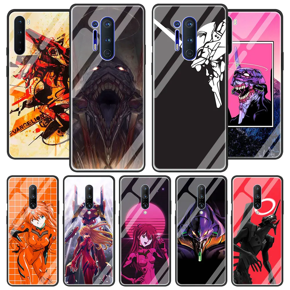 

Genesis Evangelion Japan Anime Glass Phone Case for OnePlus 8 Nord 7 7T 9 Pro 8T 5G Z 9R Cover for 1+ 8Nord5G 8pro Shell Coque
