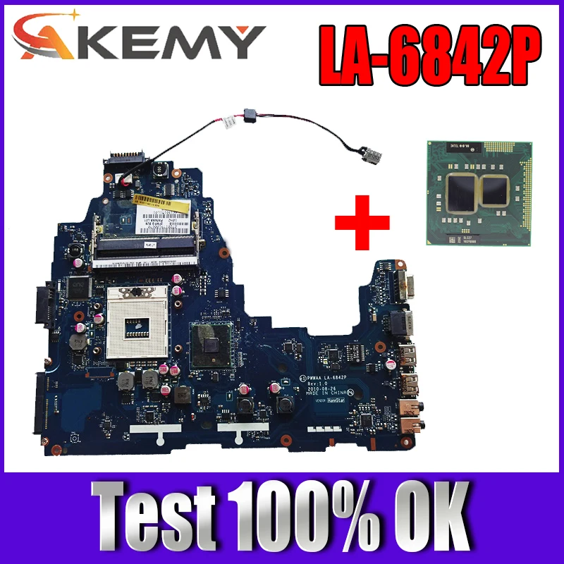 

K000111440 Main Board For Toshiba Satellite C660 C660-1F1 Laptop Motherboard HM55 DDR3 PWWAA LA-6842P Free cpu