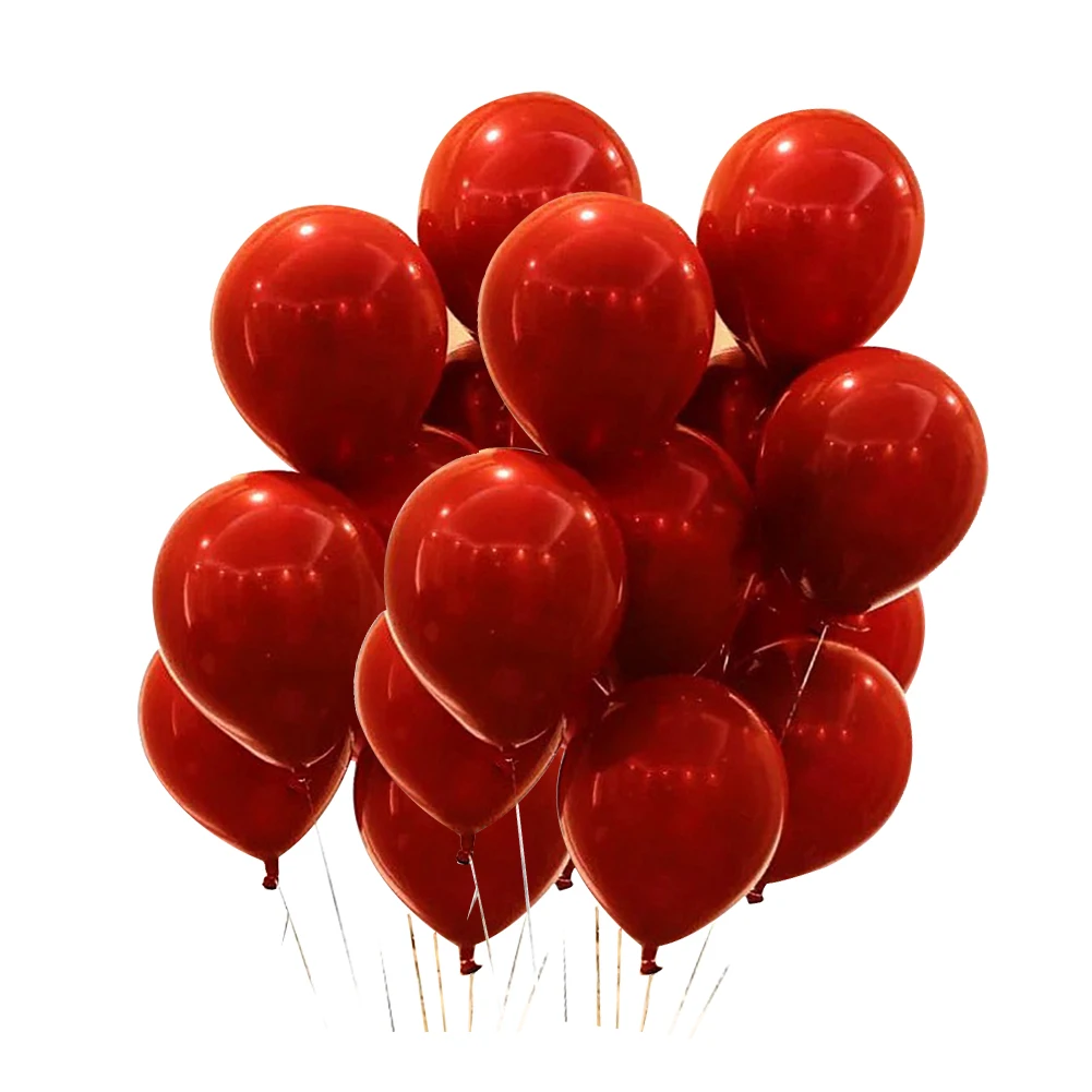 

100pcs Anniversary DIY Celebration Party Colorful Fun Wedding Decorations Non Toxic Emulsion Pearlescent Festival Balloon Round