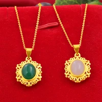 imitation jade white jade ancient gold inlaid with vietnamese sand gold pendant gold jewelry safe buckle bag pendant 1 52 4cm